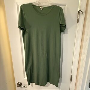 J. Crew Olive Green T shirt dress